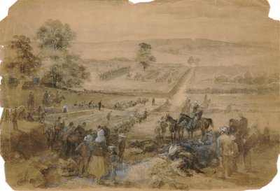 Zakopywanie szczegółów po bitwie pod Antietam autorstwa Francis Schell