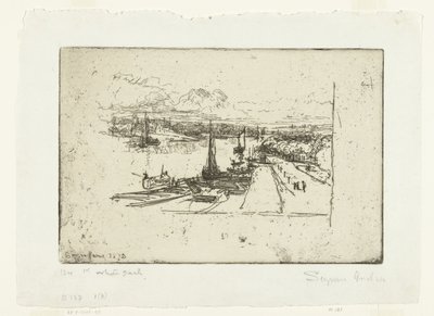 Amstel z Amstelhotel Amstel II autorstwa Francis Seymour Haden (Sir) (signed by artist)