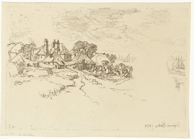 Farma w Essex Farma w Essex autorstwa Francis Seymour Haden (Sir) (signed by artist)