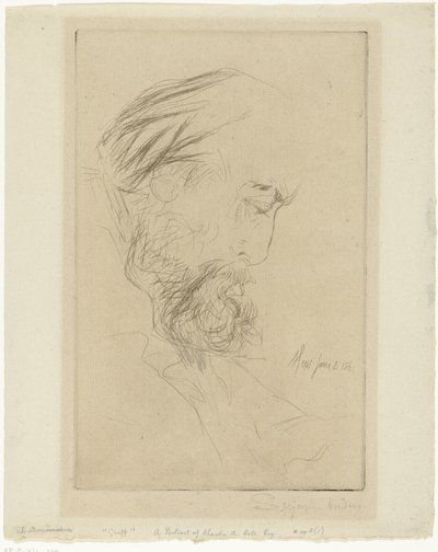 Portret van Charlesa Colea Griff autorstwa Francis Seymour Haden (Sir) (signed by artist)