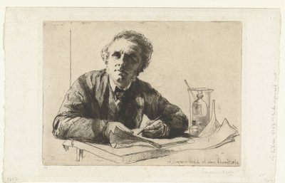 Autoportret Francisa Seymour-Hadena autorstwa Francis Seymour Haden (Sir) (signed by artist)