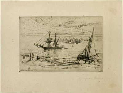 Bryg w Anchor autorstwa Francis Seymour Haden