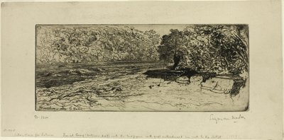 Prawdopodobne miejsce na łososia autorstwa Francis Seymour Haden