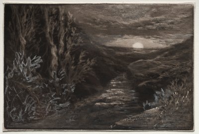 Potok Moorland. autorstwa Francis Seymour Haden