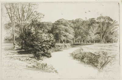 Zachód słońca w Irlandii autorstwa Francis Seymour Haden