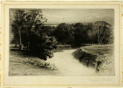 Zachód słońca w Irlandii autorstwa Francis Seymour Haden