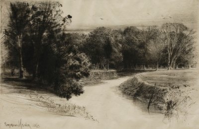 Zachód słońca w Irlandii autorstwa Francis Seymour Haden