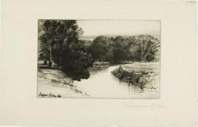 Zachód słońca w Irlandii autorstwa Francis Seymour Haden