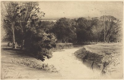 Zachód słońca w Irlandii autorstwa Francis Seymour Haden