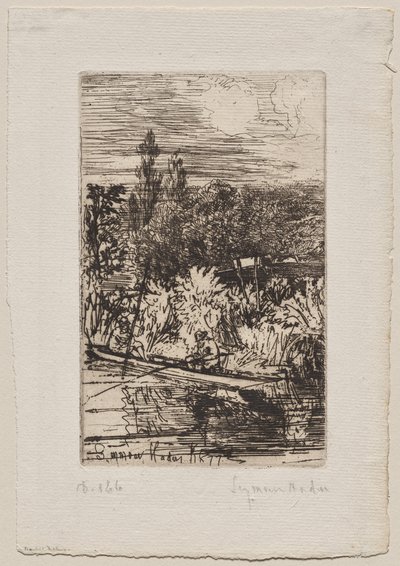 Łowienie brzany autorstwa Francis Seymour Haden