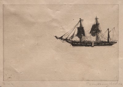 Naprawa kory, 1865. autorstwa Francis Seymour Haden
