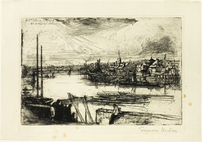 Zasięg Battersea autorstwa Francis Seymour Haden