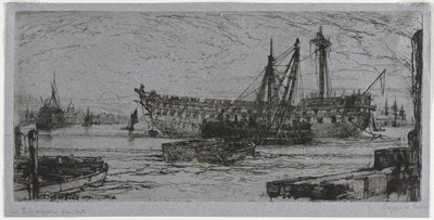 Zerwanie z Agamemnonem, 1870. autorstwa Francis Seymour Haden