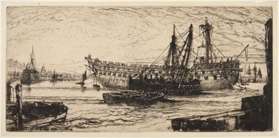 Rozbiórka „Agamemnona” autorstwa Francis Seymour Haden