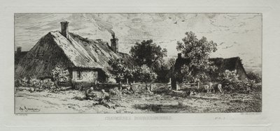 Domki burgundzkie autorstwa Francis Seymour Haden