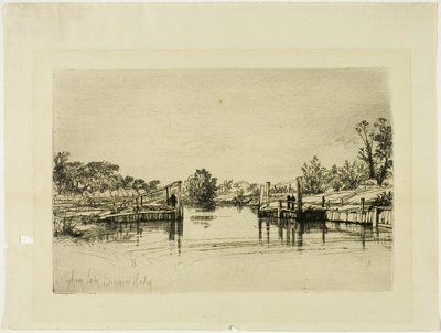 Zamek Egham autorstwa Francis Seymour Haden