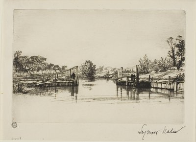 Zamek Egham autorstwa Francis Seymour Haden