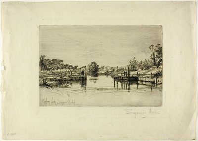 Zamek Egham autorstwa Francis Seymour Haden