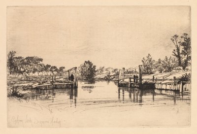 Zamek Egham, 1859. autorstwa Francis Seymour Haden