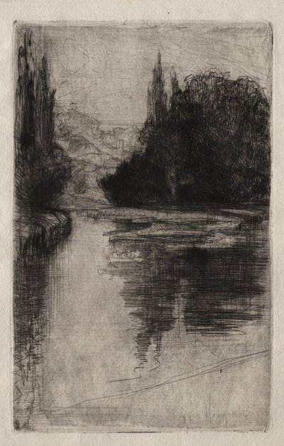 Wieczór, 1864. autorstwa Francis Seymour Haden