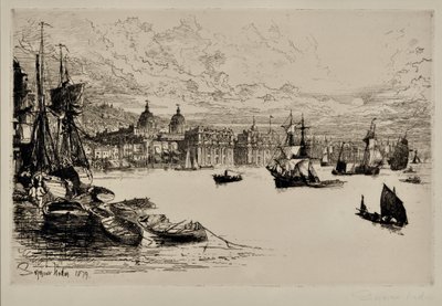 Greenwicz autorstwa Francis Seymour Haden