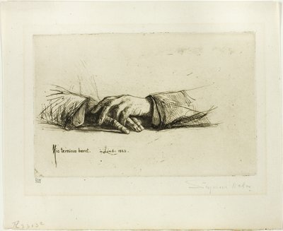 Złożone ręce autorstwa Francis Seymour Haden