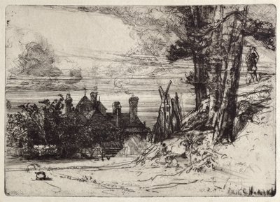 Dom Horseleya w Willesley autorstwa Francis Seymour Haden