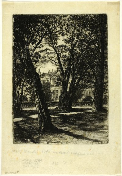 Kensington Gardens, nr I (mały talerz) autorstwa Francis Seymour Haden