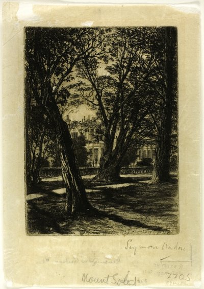 Kensington Gardens, nr I (mały talerz) autorstwa Francis Seymour Haden