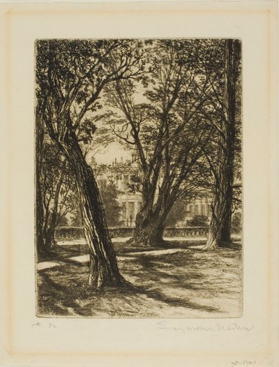 Kensington Gardens, nr I (mały talerz) autorstwa Francis Seymour Haden