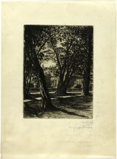 Kensington Gardens, nr I (mały talerz) autorstwa Francis Seymour Haden
