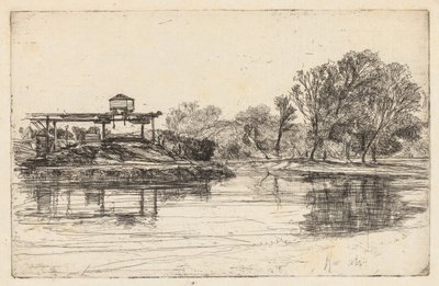Kew, 1864. autorstwa Francis Seymour Haden