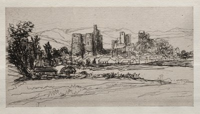 Zamek Kidwelly autorstwa Francis Seymour Haden