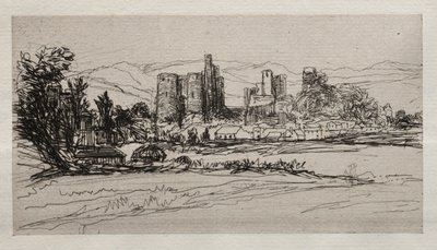 Zamek Kidwelly. autorstwa Francis Seymour Haden