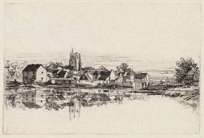 Miasto Kidwelly autorstwa Francis Seymour Haden