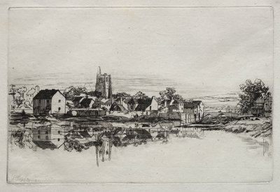 Miasto Kidwelly, 1859. autorstwa Francis Seymour Haden