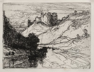 Zamek Kilgaren, 1864. autorstwa Francis Seymour Haden