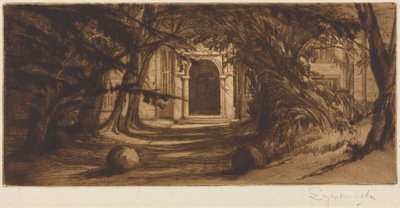 Mytton Hall autorstwa Francis Seymour Haden