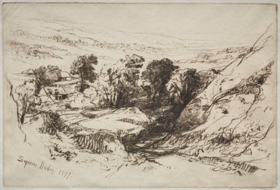 Dziewięć Taczek w dół autorstwa Francis Seymour Haden