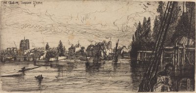 Old Chelsea (Stary kościół Chelsea) autorstwa Francis Seymour Haden