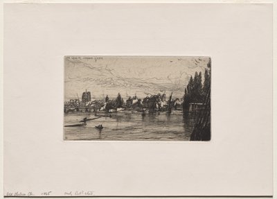 Stary Kościół Chelsea autorstwa Francis Seymour Haden