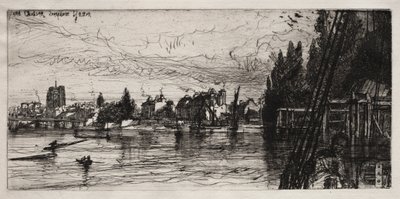 Stary Kościół Chelsea autorstwa Francis Seymour Haden