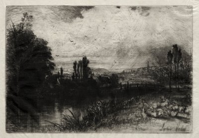 Na teście. autorstwa Francis Seymour Haden