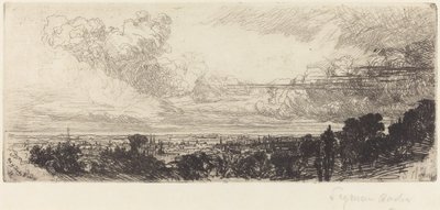 Poza oknem nauki autorstwa Francis Seymour Haden