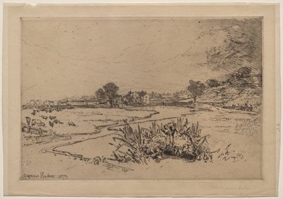 Opactwo Sawley autorstwa Francis Seymour Haden