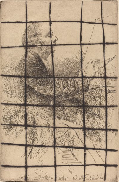 Autoportret przy sztalugach autorstwa Francis Seymour Haden