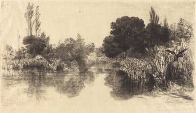 Shere Mill Pond (Większy Talerz) autorstwa Francis Seymour Haden