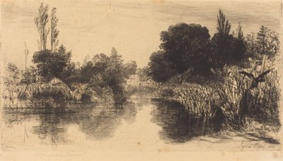 Shere Mill Pond (Większy Talerz) autorstwa Francis Seymour Haden