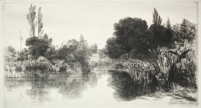 Shere Mill Pond (Większy Talerz) autorstwa Francis Seymour Haden