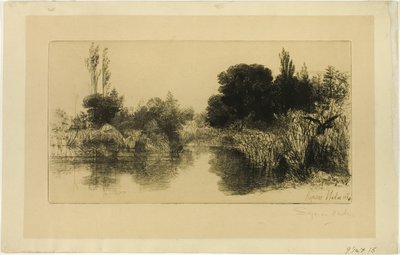 Shere Mill Pond, nr II (duża płyta) autorstwa Francis Seymour Haden